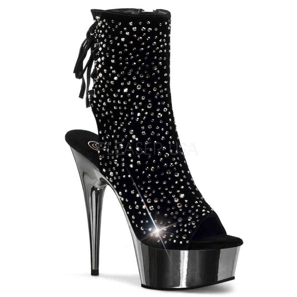 Pleaser - DELIGHT1018RS Bottes de plateforme - Noir Product image